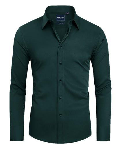 Alimens & Gentle Slim Fit Mens Dress Shirts for Men Button Down Long Sleeve Dress Shirts Wrinkle Free Formal Stain Proof