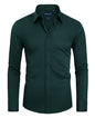 Alimens & Gentle Slim Fit Mens Dress Shirts for Men Button Down Long Sleeve Dress Shirts Wrinkle Free Formal Stain Proof