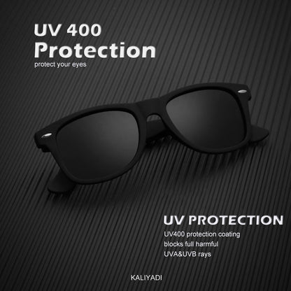 KALIYADI Polarized Sunglasses for Men and Women Matte Finish Sun glasses Color Mirror Lens UV Blocking (3 Pack)