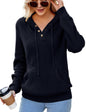 CiCiBird Women Fall Hoodies Sweater Knit V Neck Tops Oversized Fashion Pullover Casual Long Sleeve Shirts with Pockets