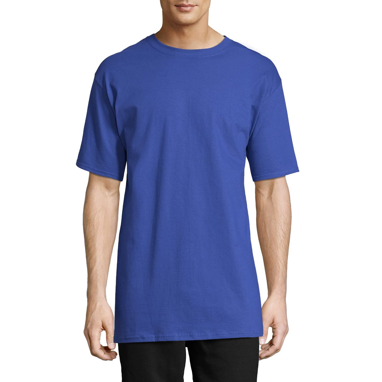 Hanes Men's Beefy-T T-Shirt, Heavyweight Cotton Tee, 1 Or 2 Pack, Big & Tall Sizes Available