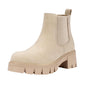 Vepose Women's 936 Chelsea Ankle Boots Platform Lug Sole Elastic Slip on Booties