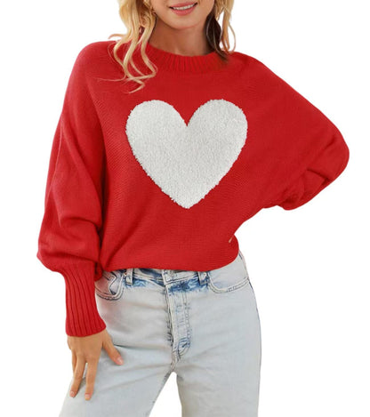 Womens Merry Christmas Sweaters Long Batwing Sleeve Sweater Loose Fit Pullover Top Sweaters