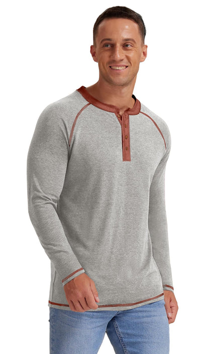 Sailwind Mens Henley Long/Short Sleeve T-Shirt Cotton Casual Shirt