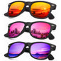 KALIYADI Polarized Sunglasses for Men and Women Matte Finish Sun glasses Color Mirror Lens UV Blocking (3 Pack)
