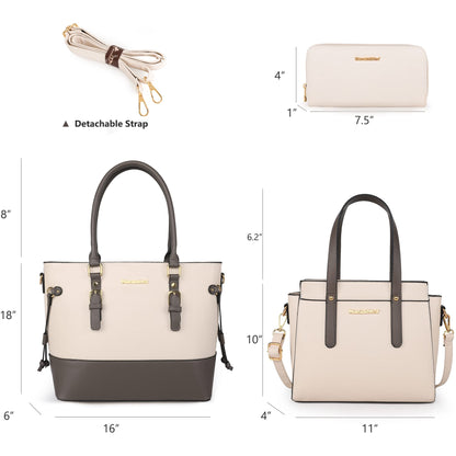 Montana West 3PCS Purses and Handbags for Women Tote Purse and Wallet Set Shoulder Satchel Bag for Women