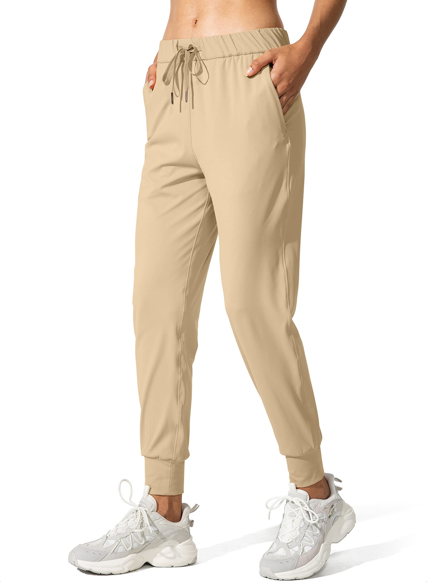 SANTINY Women's Joggers Pants Pockets Drawstring Running Sweatpants for Women Lounge Workout Jogging