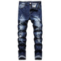 JUNBAOSS Men's Slim Fit Stretch Jeans Ripped Skinny Jeans for Men, Distressed Straight Leg Fashion Comfort Flex Waist Pants