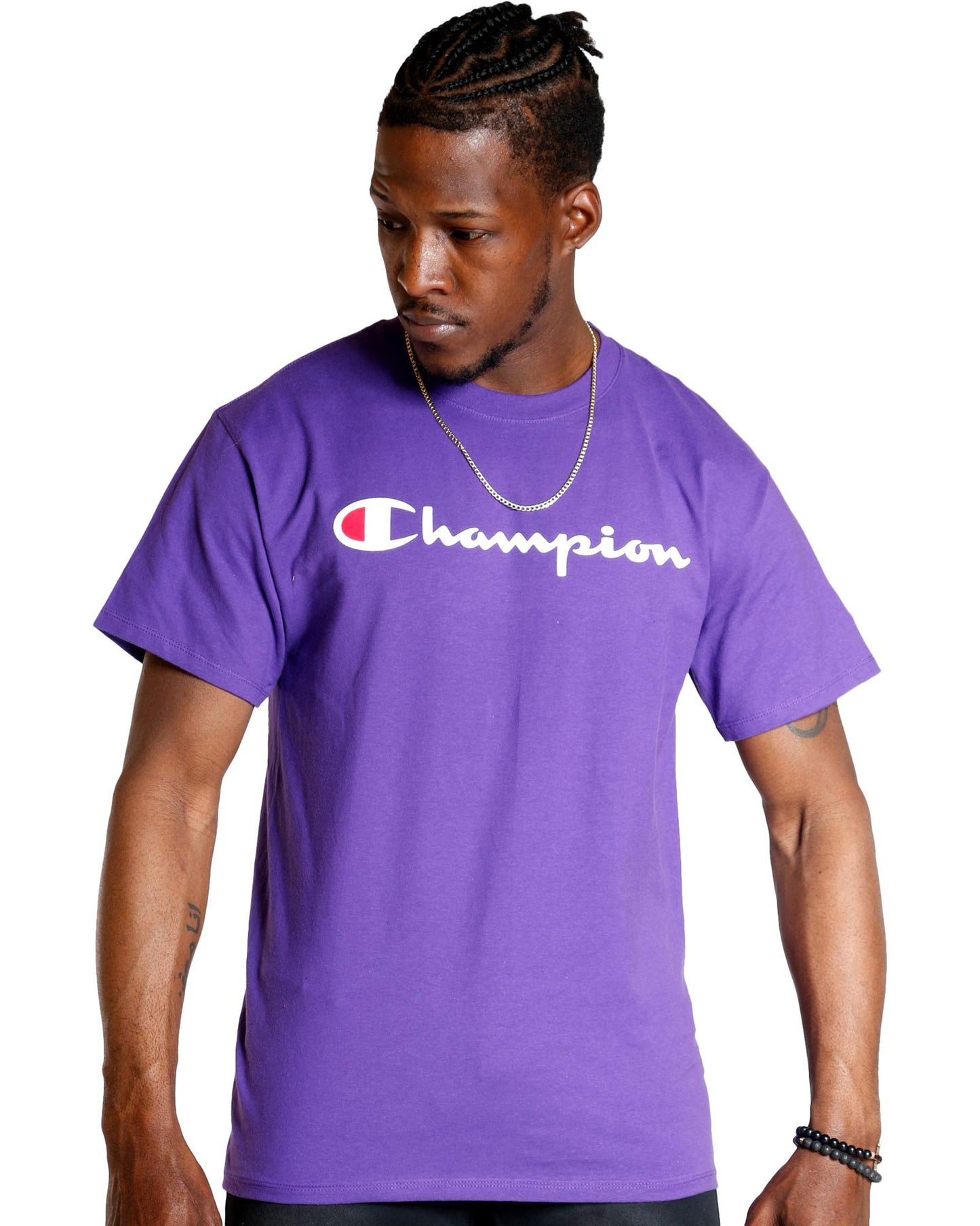 Champion Men's T-Shirt, Classic Graphic T-Shirt, Soft and Comfortable T-Shirts for Men, Script Logo (Reg. or Big & Tall)