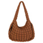 Juoxeepy Quilted Tote Bag Large Quilted Carryall Puffer Shoulder Bag Lightweight Quilted Padding Hobo Bag Quilted Bag