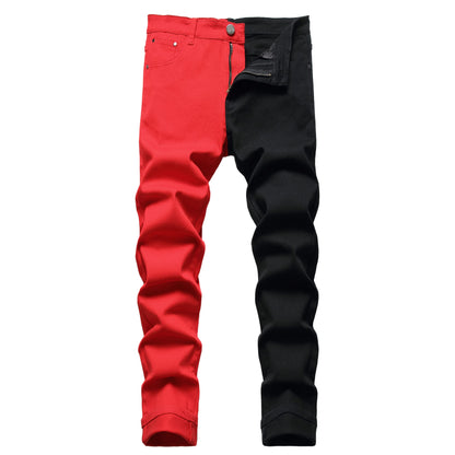 JUNBAOSS Men's Slim Fit Stretch Jeans Ripped Skinny Jeans for Men, Distressed Straight Leg Fashion Comfort Flex Waist Pants