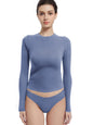 Abonlen Long Sleeve Shirts for Women Crewneck Basic Tees T Shirts Fitted Crop Tops Y2k Going Out Tops
