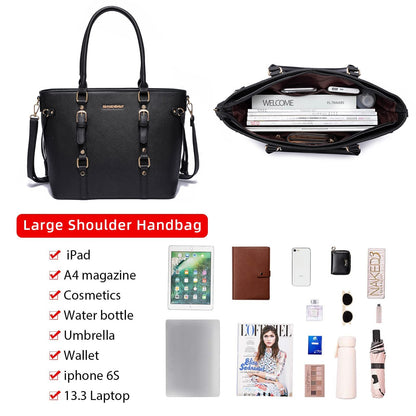 Montana West 3PCS Purses and Handbags for Women Tote Purse and Wallet Set Shoulder Satchel Bag for Women