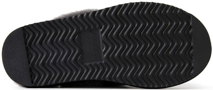 Dearfoams Women's Fireside Sydney Shearling Fur Indoor/Outdoor Scuff Slipper with Wide Widths