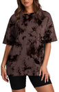 Oversized T Shirts for Women Summer Crewneck Short Sleeve Basic Tops Loose Fit