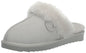 Dearfoams Women's Fireside Sydney Shearling Fur Indoor/Outdoor Scuff Slipper with Wide Widths