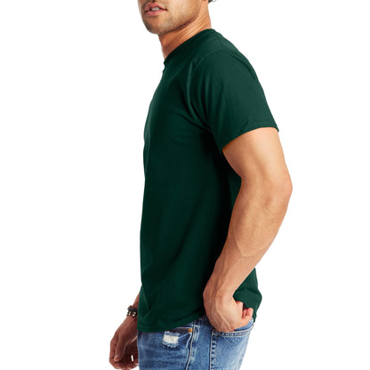 Hanes Men's Beefy-T T-Shirt, Heavyweight Cotton Tee, 1 Or 2 Pack, Big & Tall Sizes Available