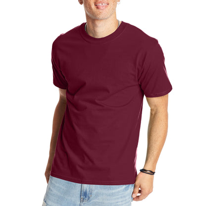 Hanes Men's Beefy-T T-Shirt, Heavyweight Cotton Tee, 1 Or 2 Pack, Big & Tall Sizes Available