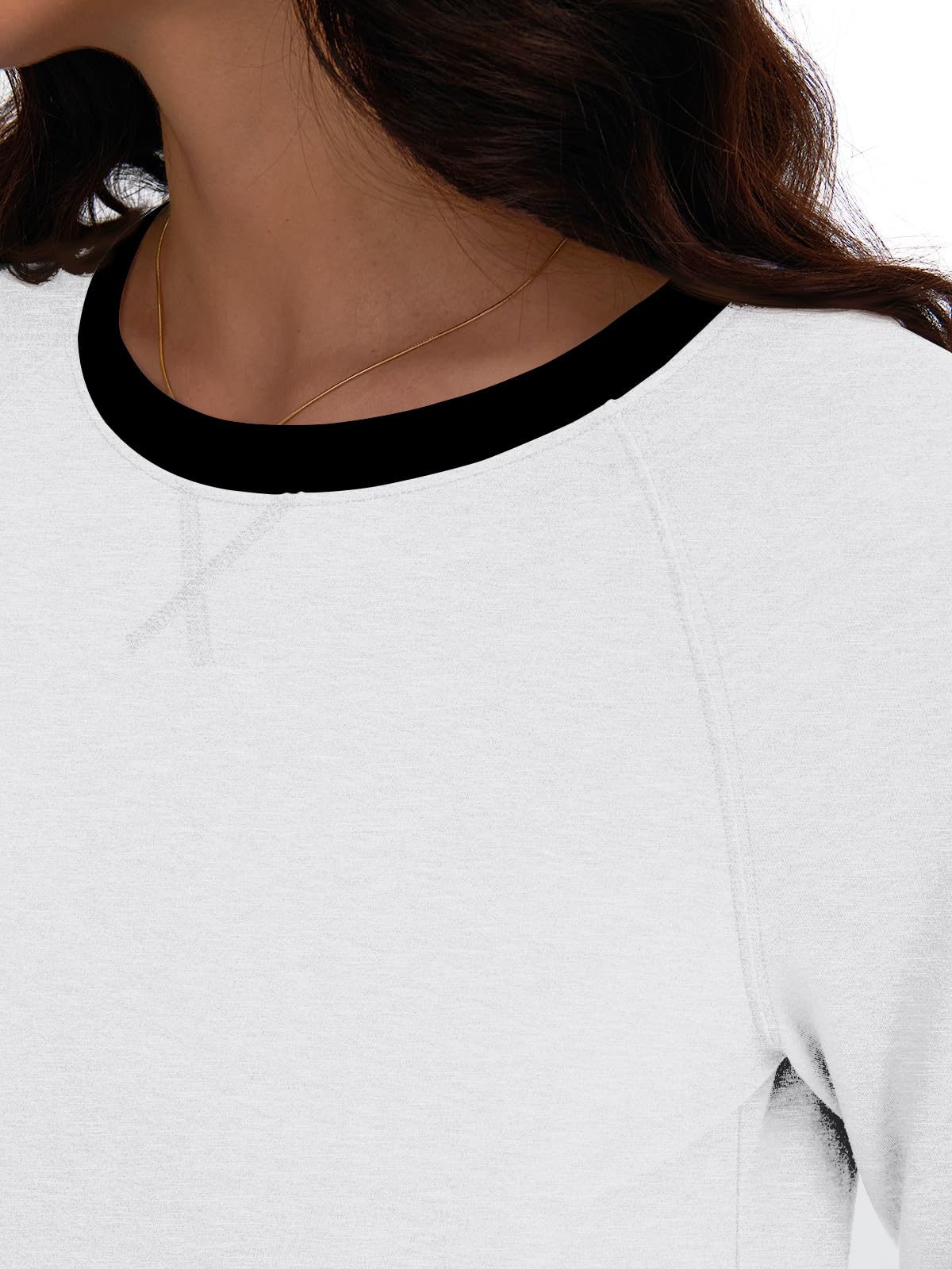 AUTOMET Womens Long Sleeve Shirts Color Block Casual Crewneck Tops Tshirt Basic Tees Fall Fashion Clothes Trendy Outfits