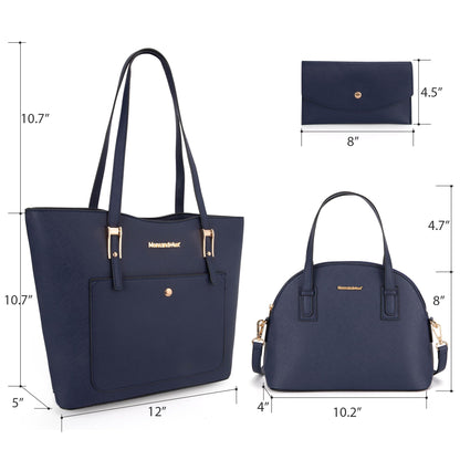 Montana West 3PCS Purses and Handbags for Women Tote Purse and Wallet Set Shoulder Satchel Bag for Women