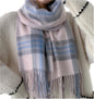 YSense Women's Long Plaid Blanket Scarf Chunky Oversized Winter Fall Warm Scarf Big Tartan Scarves Wrap Shawl Ladies Gifts