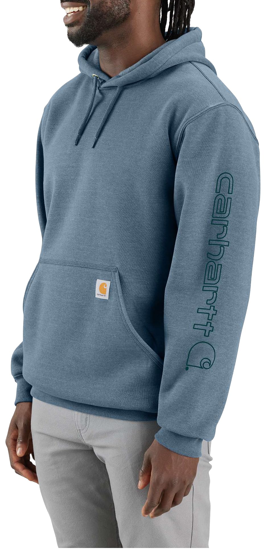 Carhartt Men's Loose Fit Midweight Logo Sleeve Graphic Sweatshirt