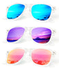 KALIYADI Polarized Sunglasses for Men and Women Matte Finish Sun glasses Color Mirror Lens UV Blocking (3 Pack)