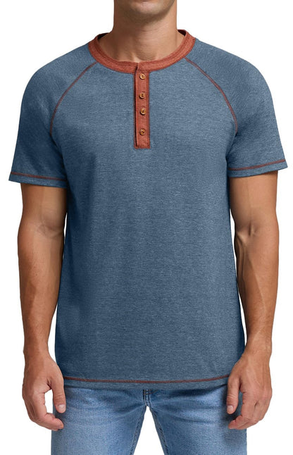Sailwind Mens Henley Long/Short Sleeve T-Shirt Cotton Casual Shirt