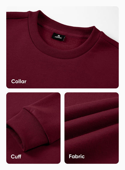 JMIERR Men's Casual Long Sleeves Crewneck Sweatshirts Cotton Pullover Sweatshirt for Men