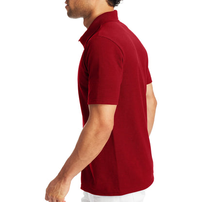Hanes Men’s X-Temp Short Sleeve Polo Shirt, Midweight Men's Shirt