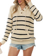 CiCiBird Women Fall Hoodies Sweater Knit V Neck Tops Oversized Fashion Pullover Casual Long Sleeve Shirts with Pockets