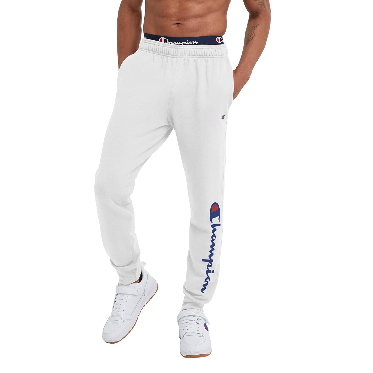 Champion Men's Joggers, Powerblend, Fleece Joggers, Comfortable Sweatpants for Men (Reg. or Big & Tall)