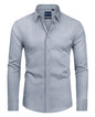 Alimens & Gentle Slim Fit Mens Dress Shirts for Men Button Down Long Sleeve Dress Shirts Wrinkle Free Formal Stain Proof