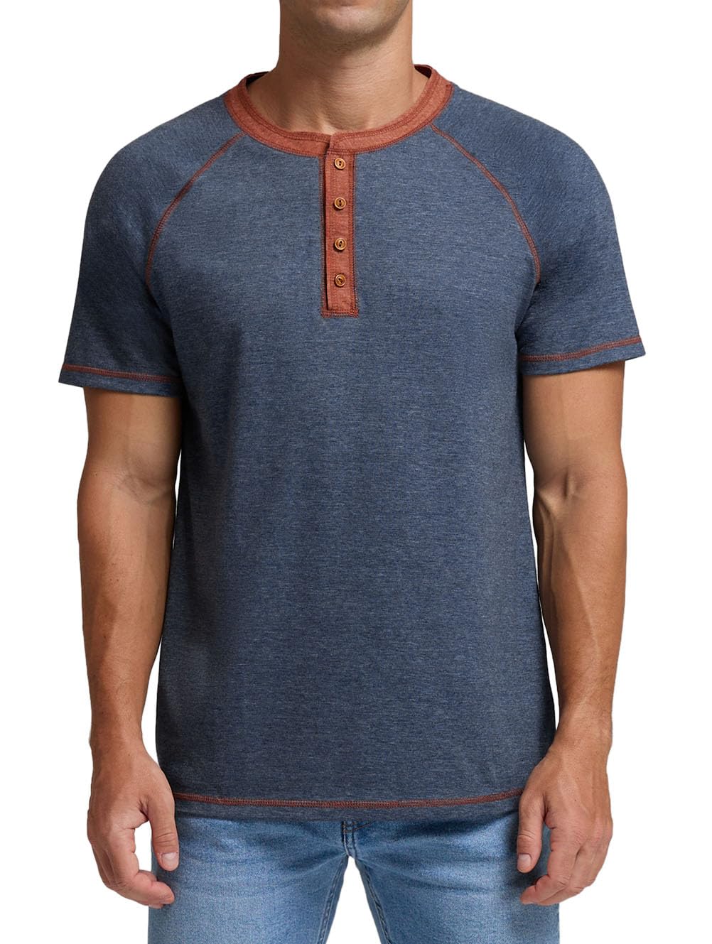 Sailwind Mens Henley Long/Short Sleeve T-Shirt Cotton Casual Shirt