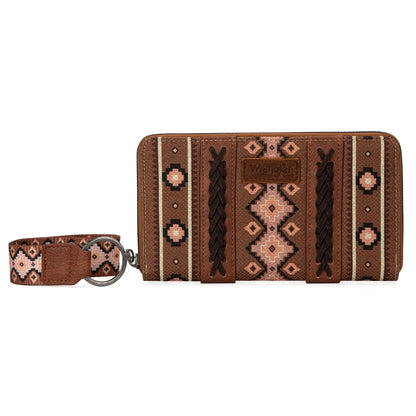 Montana West × Wrangler Wristlet Western Wallet Boho Aztec Credit Card Holder Gifts for Women Ladies Female