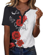 Zeagoo Womens Summer Tops Casual Short Sleeve V Neck Shirts Business Dressy Work Tunic Blouses