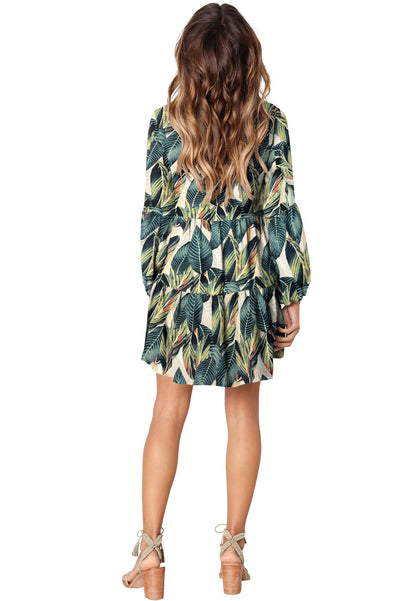 Amoretu Women Summer Tunic Dress V Neck Casual Loose Flowy Swing Shift Dress