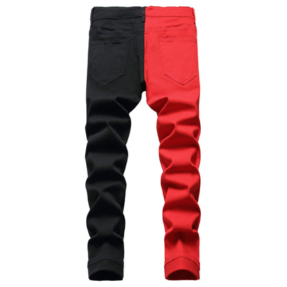 JUNBAOSS Men's Slim Fit Stretch Jeans Ripped Skinny Jeans for Men, Distressed Straight Leg Fashion Comfort Flex Waist Pants