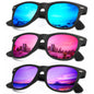KALIYADI Polarized Sunglasses for Men and Women Matte Finish Sun glasses Color Mirror Lens UV Blocking (3 Pack)