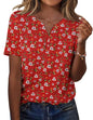 Zeagoo Womens Summer Tops Casual Short Sleeve V Neck Shirts Business Dressy Work Tunic Blouses
