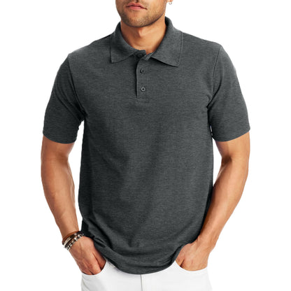 Hanes Men’s X-Temp Short Sleeve Polo Shirt, Midweight Men's Shirt