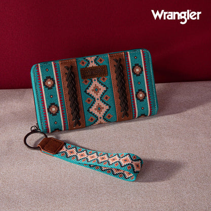 Montana West × Wrangler Wristlet Western Wallet Boho Aztec Credit Card Holder Gifts for Women Ladies Female