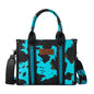 Wrangler Cow Print Tote Bag for Women Western Purse Boho Top Handle Satchel Handbag with Signature Strap