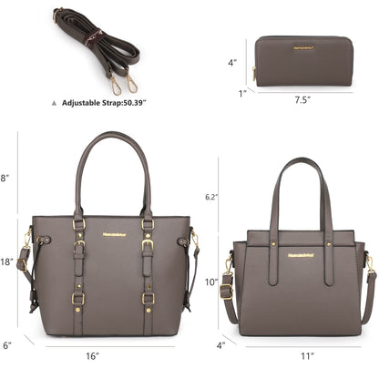 Montana West 3PCS Purses and Handbags for Women Tote Purse and Wallet Set Shoulder Satchel Bag for Women