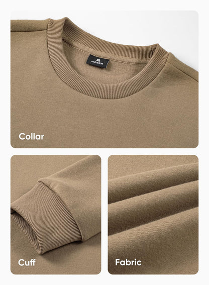 JMIERR Men's Casual Long Sleeves Crewneck Sweatshirts Cotton Pullover Sweatshirt for Men