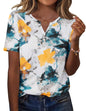 Zeagoo Womens Summer Tops Casual Short Sleeve V Neck Shirts Business Dressy Work Tunic Blouses