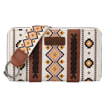 Montana West × Wrangler Wristlet Western Wallet Boho Aztec Credit Card Holder Gifts for Women Ladies Female