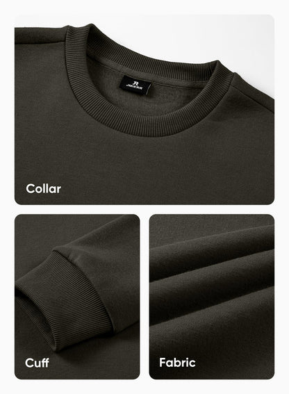 JMIERR Men's Casual Long Sleeves Crewneck Sweatshirts Cotton Pullover Sweatshirt for Men