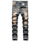 JUNBAOSS Men's Slim Fit Stretch Jeans Ripped Skinny Jeans for Men, Distressed Straight Leg Fashion Comfort Flex Waist Pants