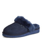 Dearfoams Women's Fireside Sydney Shearling Fur Indoor/Outdoor Scuff Slipper with Wide Widths